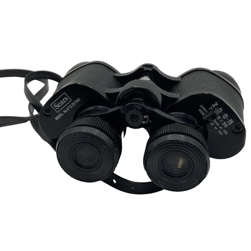Sears Model No.473.25700 Zoom 7x-15x35 Binoculars with Case Vintage